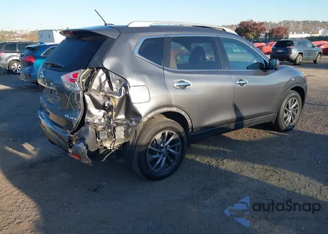 2016 Nissan Rogue Sl из США, поврежденный, VIN 5N1AT2MV2GC875193